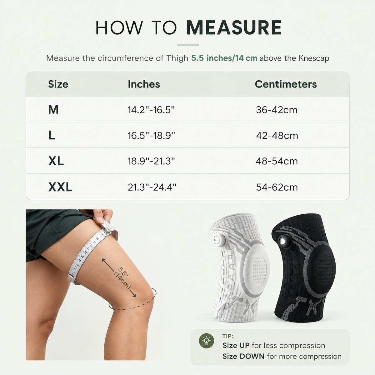 Premium Adjustable Knee Compression Sleeve